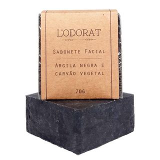 Sabonete Facial em Barra L'odorat – Argila Negra e Carvão Vegetal 70g