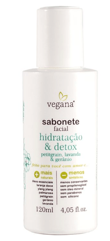 Sabonete Facial Hidratação e Detox 120Ml - Vegana