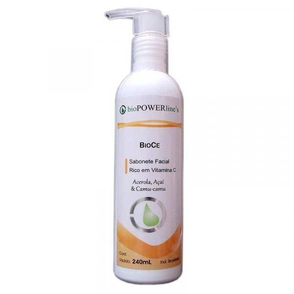 Sabonete Facial Vitamina C 240ml Ação Antioxidante - Biopower