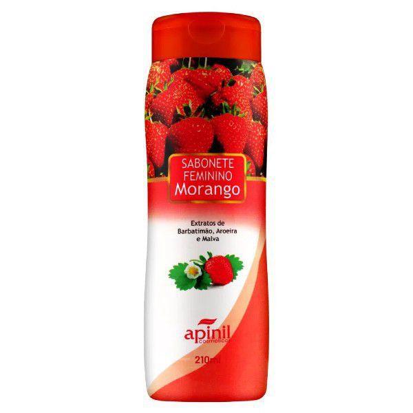 Sabonete Feminino Aroma Morango 210ml - Apinil Cosméticos