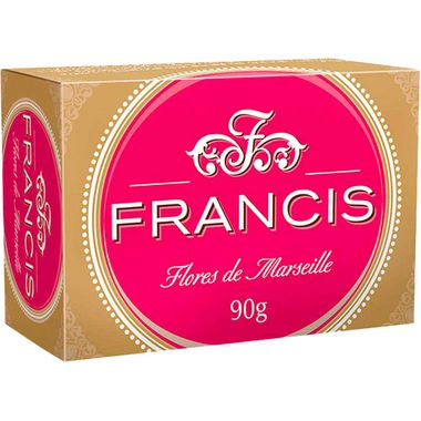Sabonete Francis Clássico Vermelho Buquê Floral 90g