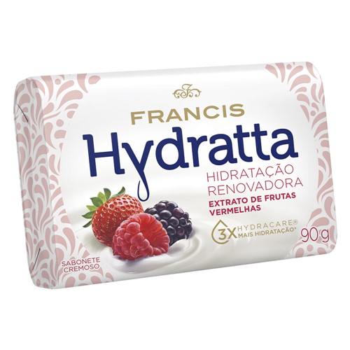 Sabonete Francis Hydratta Vermelho Hidratação Renovadora 90g