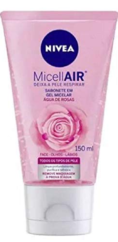 Sabonete Gel Facial Micellair Água de Rosas, Nivea, 150ml