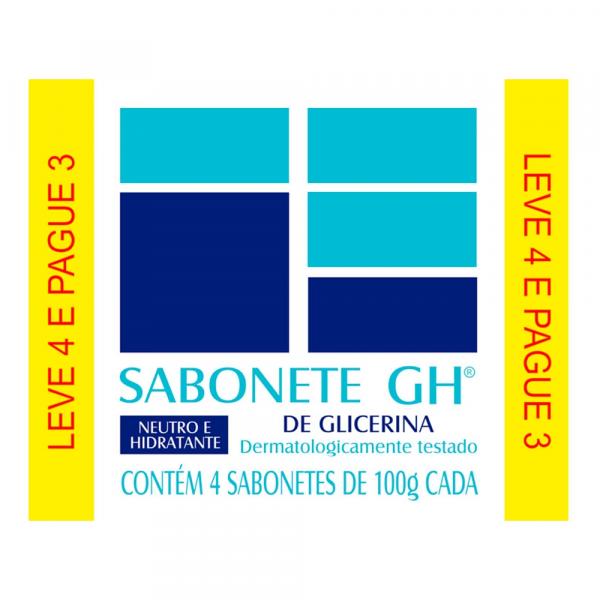 Sabonete Gh de Glicerina - 100gr Leve 4 Pague 3 - Rob Ind e Comercio L