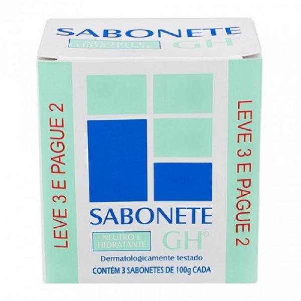 Sabonete GH Neutro e Hidratante 100g 3 Unidades
