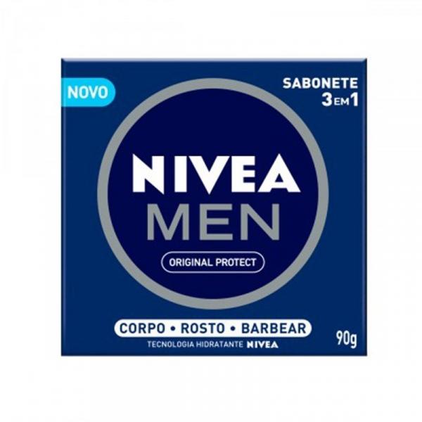 Sabonete Hidratante Nívea Men Original 3 em 1 90g