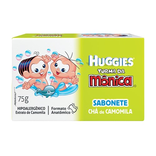 Sabonete Infantil Huggies Turma da Mônica Chá de Camomila com 75G