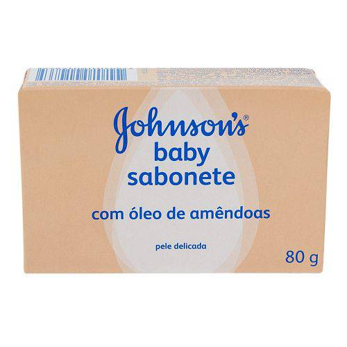 Sabonete Infantil J&j Baby 80g C/óleo de Amendoas