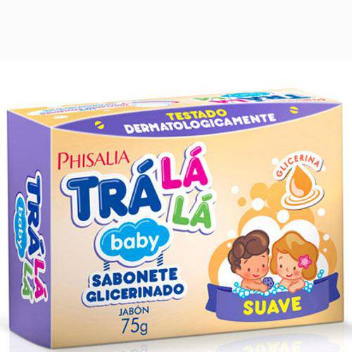 Sabonete Infantil Trá Lá Lá Baby Suave Glicerina 75g