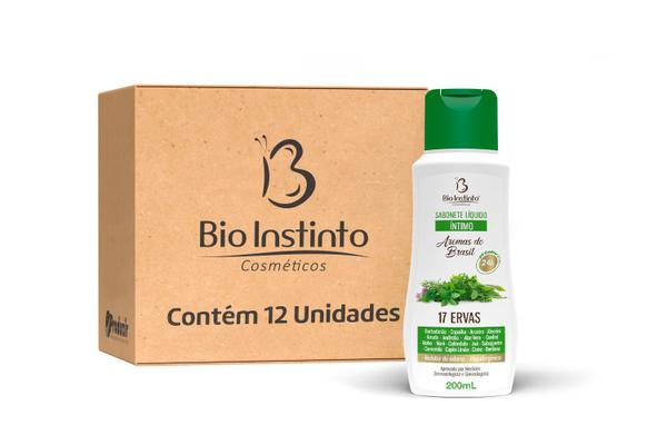 Sabonete Íntimo Bio Instinto 17 Ervas - Caixa C/ 12 Unid.