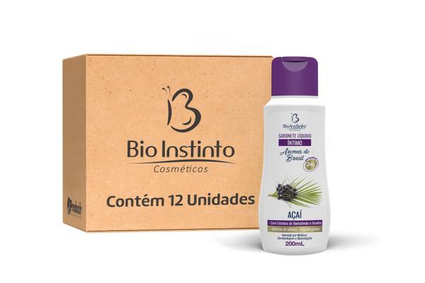 Sabonete Íntimo Bio Instinto Açaí - Caixa C/ 12 Unid.