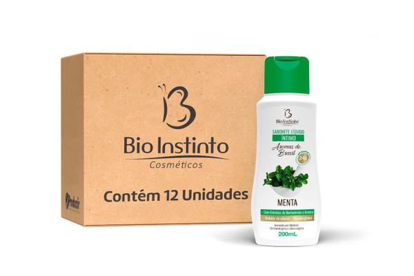 Sabonete Íntimo Bio Instinto Menta - Caixa C/ 12 Unid.