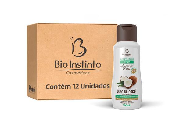 Sabonete Íntimo Bio Instinto Óleo de Cocô - Caixa C/ 12 Unid.