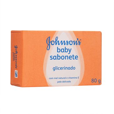 Sabonete Johnson Baby Glicerinado Mel e Vitamina e 80g