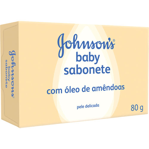 Sabonete Johnson's Baby Infantil Óleo de Amêndoa Caixa 80 G