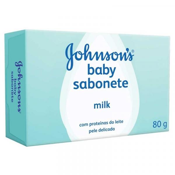 Sabonete Johnsons Baby Milk em Barra 80g - Johnsons