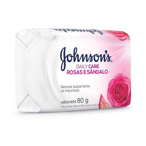 Sabonete Johnsons Daily Care Rosas e Sândalo 80g