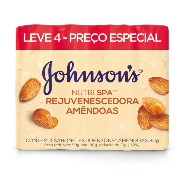 Sabonete Johnson's Nutri Spa Amêndoas 80g Leve 4 Preço Especial - Jxj