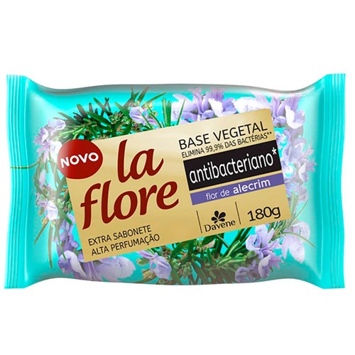 Sabonete La Flore Davene Antibacteriano Flor de Alecrim 180G