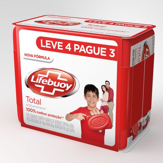 Sabonete Lifebuoy Total 85g Leve 4 Pague 3