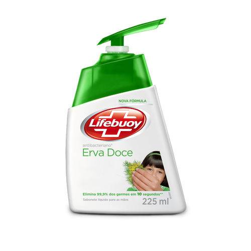 Sabonete Liquido Antibacteriano Lifebuoy Wash Erva Doce 225ml