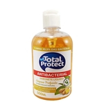 Sabonete Líquido Antibacteriano para mãos Total Protect Laranjeira e Gengibre 500ml - Elimina 99,9% das Bactérias