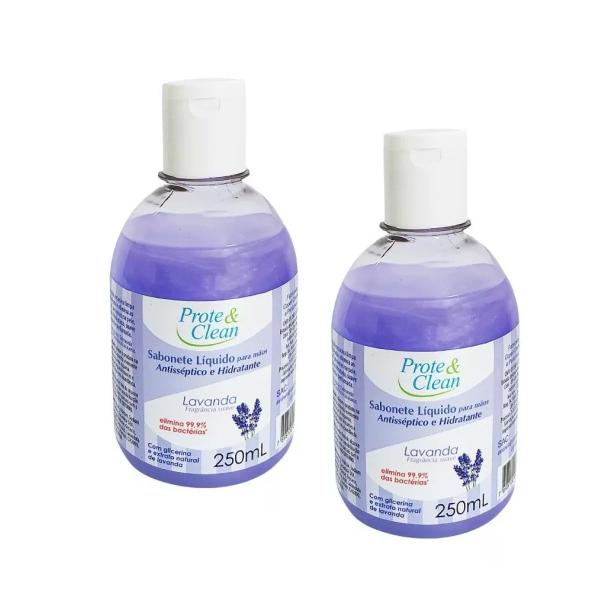 Sabonete Líquido Antisséptico Hidratante Lavanda - Kit 2 Un - Prote Clean