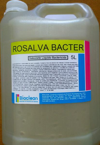 Sabonete Líquido Bactericida 5L Rosalva Bacter - Bioclean
