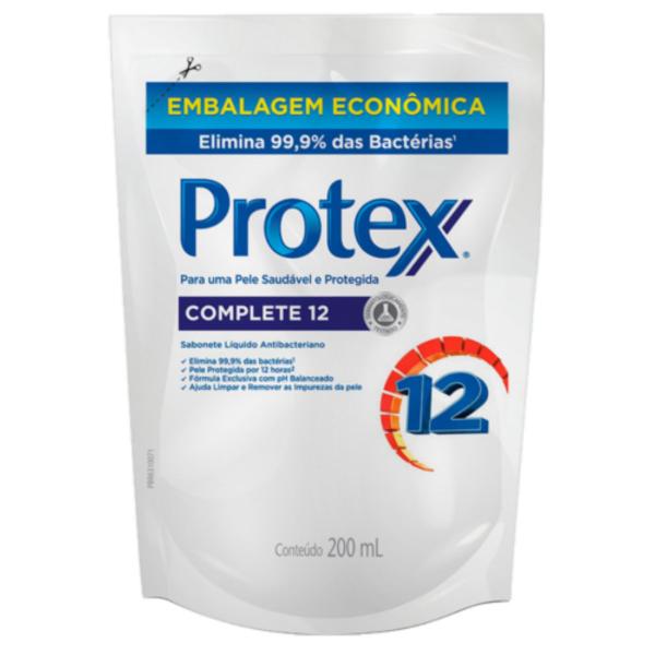 Sabonete Líquido Bactericida Protex 200ml Complete 12 - Sem Marca