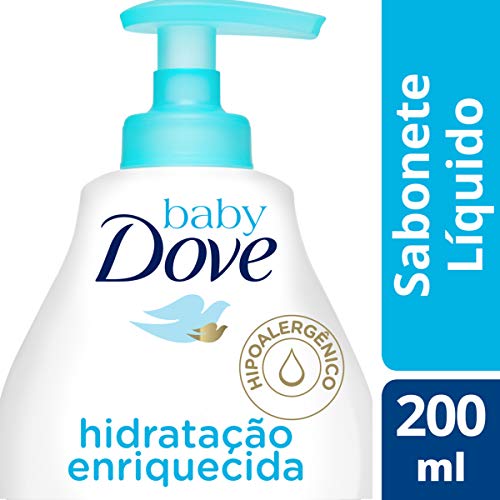 Sabonete Líquido da Cabeça Aos Pés Hidratação Enriquecida 200 Ml, Dove Baby