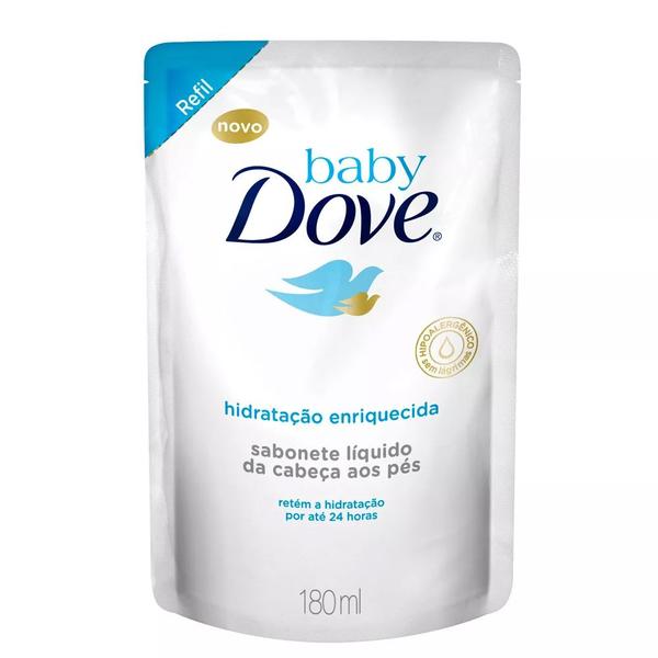 Sabonete Liquido Dove Baby Hidrataao Enriquecida Refil - 180ml - Unilever