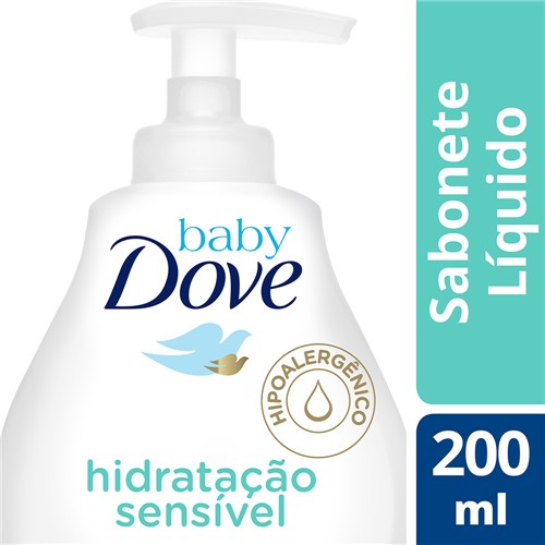 Sabonete Líquido Dove Baby Hidratação Sensível Cabeça Aos Pés com 200ml