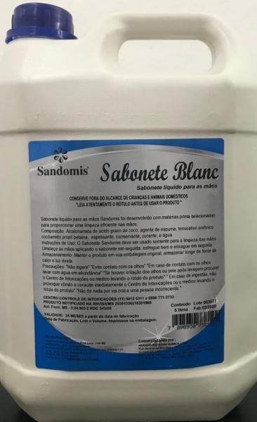 Sabonete Liquido Dove Blanc Sandomis 5Lts