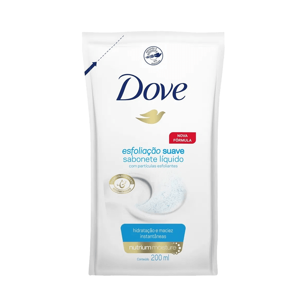 Sabonete Líquido Dove Refil Esfoliação Suave 200ml