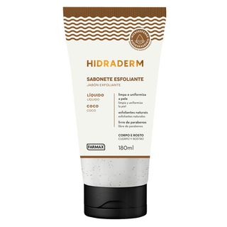 Sabonete Líquido Esfoliante Hidraderm - Coco 180ml