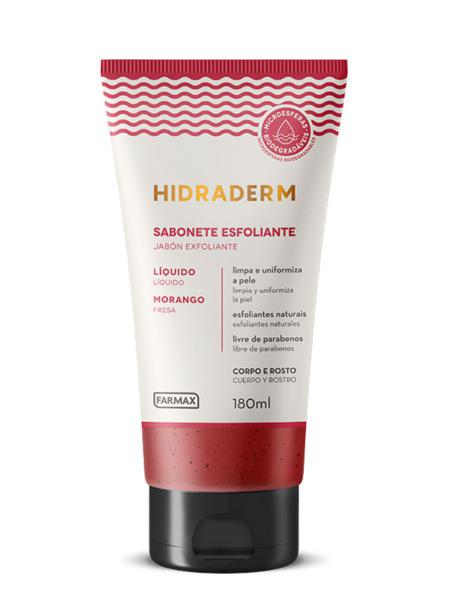 Sabonete Liquido Esfoliante Morango Hidraderm 180ml Farmax
