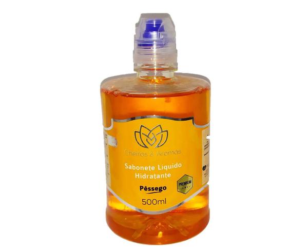 Sabonete Líquido Hidratante Premium Cheiros e Aromas Pêssego 500ml PH Neutro - Cheiros & Aromas