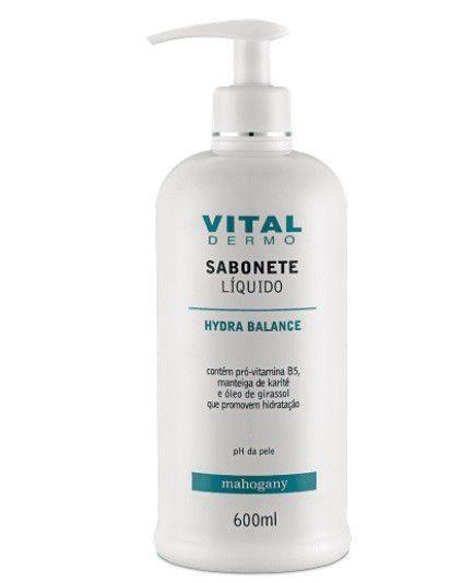 Sabonete Líquido Hydra Balance Vital Dermo 600ml - Mahogany
