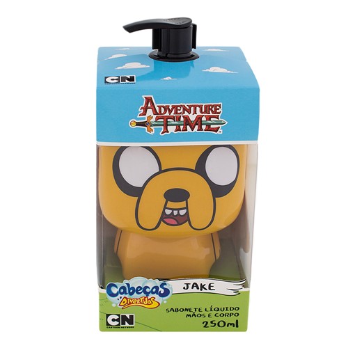 Sabonete Líquido Infantil Adventure Time Jake Caberças Divertidas Mãos e Corpo com 250ml