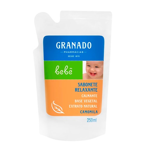 Sabonete Líquido Infantil Camomila Granado Bebê Refil 250ml