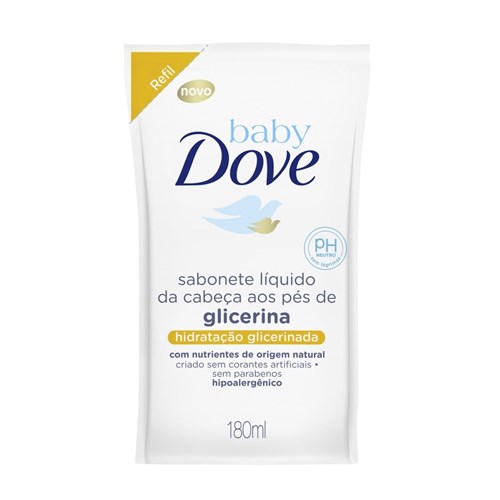 Sabonete Líquido Infantil Dove Baby Hidratação Glicerinada 180Ml