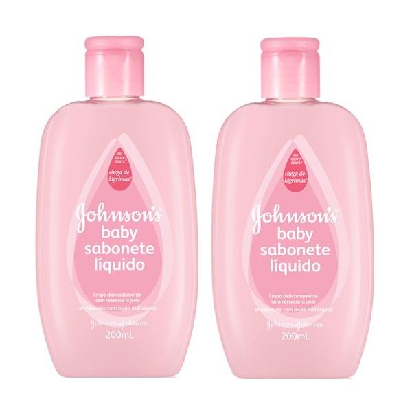 Sabonete Líquido Johnsons Baby Hidratante Pink 200ml 2 Unidades - Johnson's