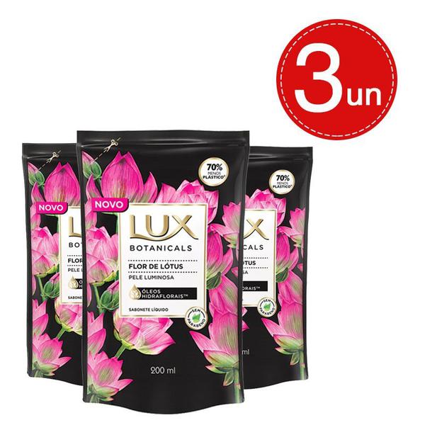 Sabonete Líquido Lux Refil Botanicals Flor de Lotus 200Ml Leve 3 Pague 2