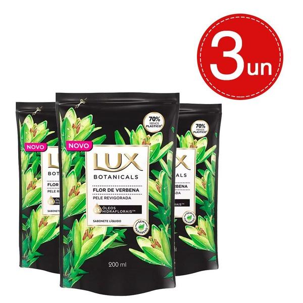Sabonete Líquido Lux Refil Botanicals Flor de Verbena 200ml Leve 3 Pague 2