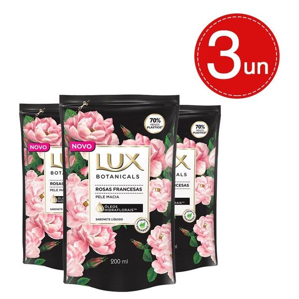 Sabonete Líquido Lux Refil Botanicals Rosas Francesas 200ml Leve 3 Pague 2