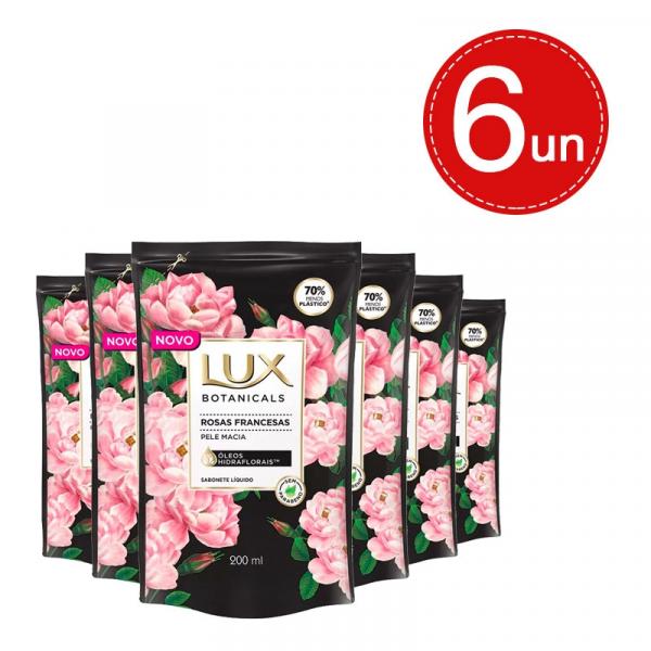 Sabonete Líquido Lux Refil Botanicals Rosas Francesas Leve 6 Pague 3