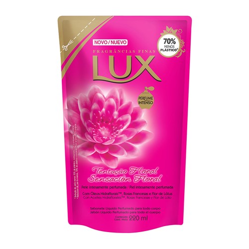 Sabonete Líquido Lux Tentação Floral Refil 220ml