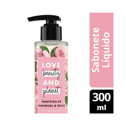 Sabonete Líquido Manteiga de Murumuru & Rosas Caring Moisture Love Beauty And Planet 300ML