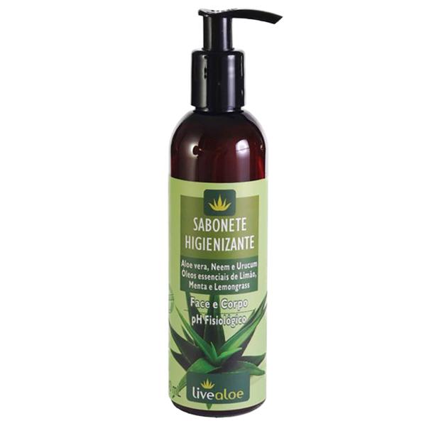 Sabonete Liquido Natural e Higienizante de 240 Ml da Livealoe - Live Aloe