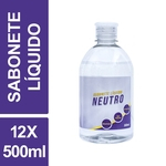 Sabonete Líquido Neutro Viver Mais 500ml Frasco Kit c/ 12un